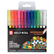 Sakura Moonlight Fluorescent Gelly Roll Set 12