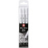 Sakura Gelly Roller Pens, Bright White, Set 3