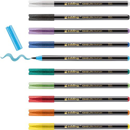 Edding 1340 Glitter Brush Pens