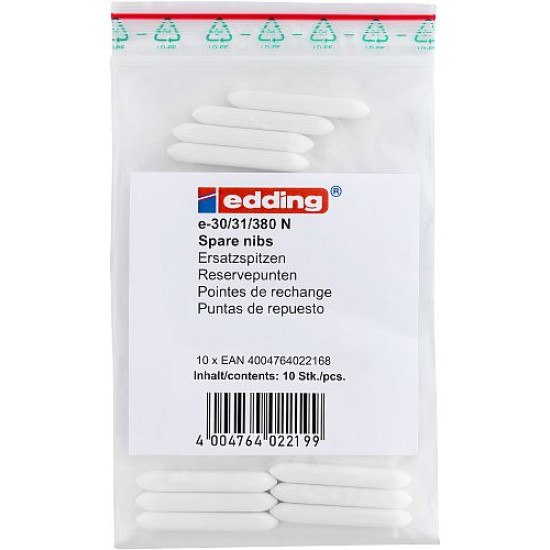 Nibs for Edding 380 & 31 EcoLine Flipchart Markers, Pack (10)