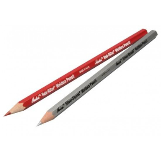 Markal Welders Pencils, Silver-Streak & Red-Riter