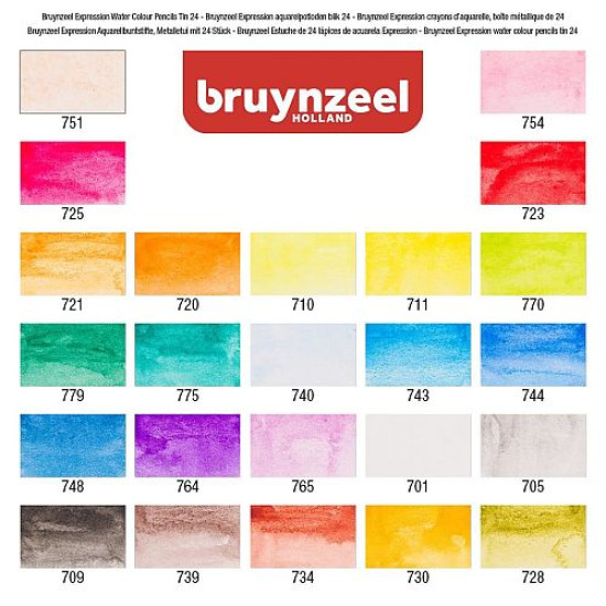 Bruynzeel Expression Water Colour Pencils