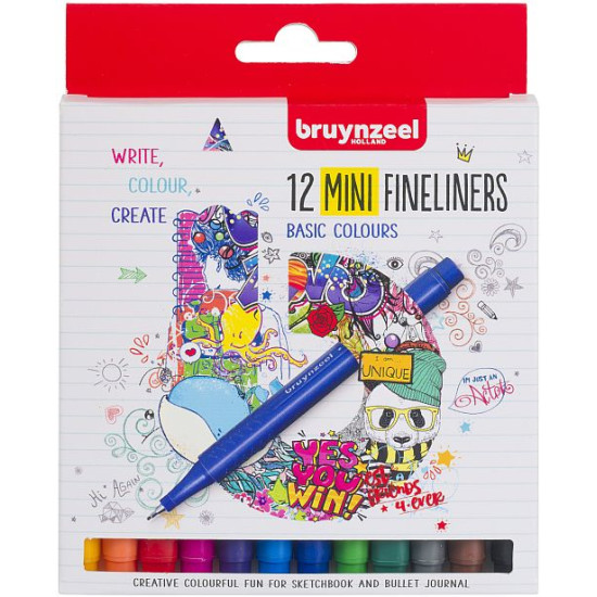 Bruynzeel Mini FineLiners | Set 12